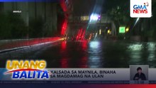 Ilang kalsada sa Maynila, binaha dahil sa magdamag na ulan | Unang Balita