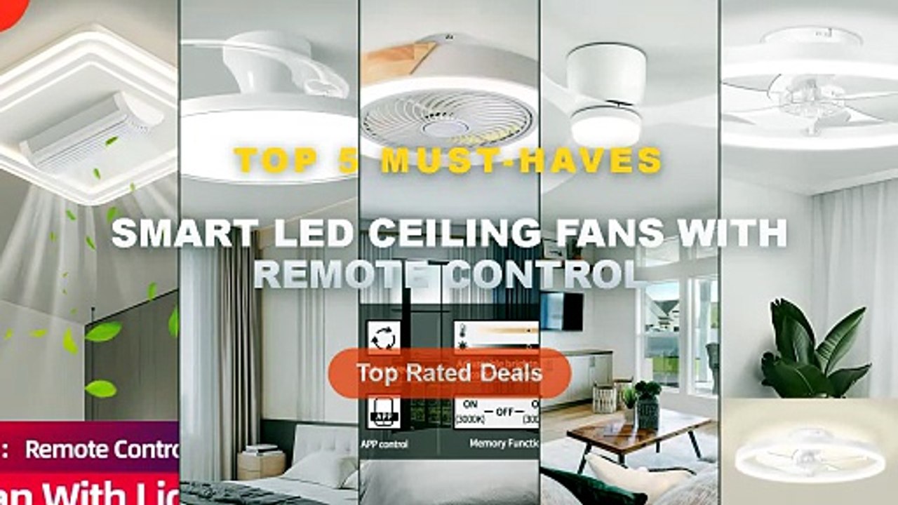 Cheap & Best Smart LED Ceiling Fans With Remote Control Unboxing & Review - New Simp Le Ultra thin LED Ceiling Fans With...