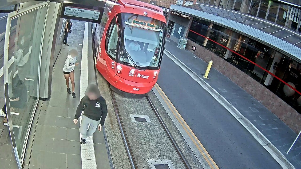 Alarming near-misses with Newcastle light rail