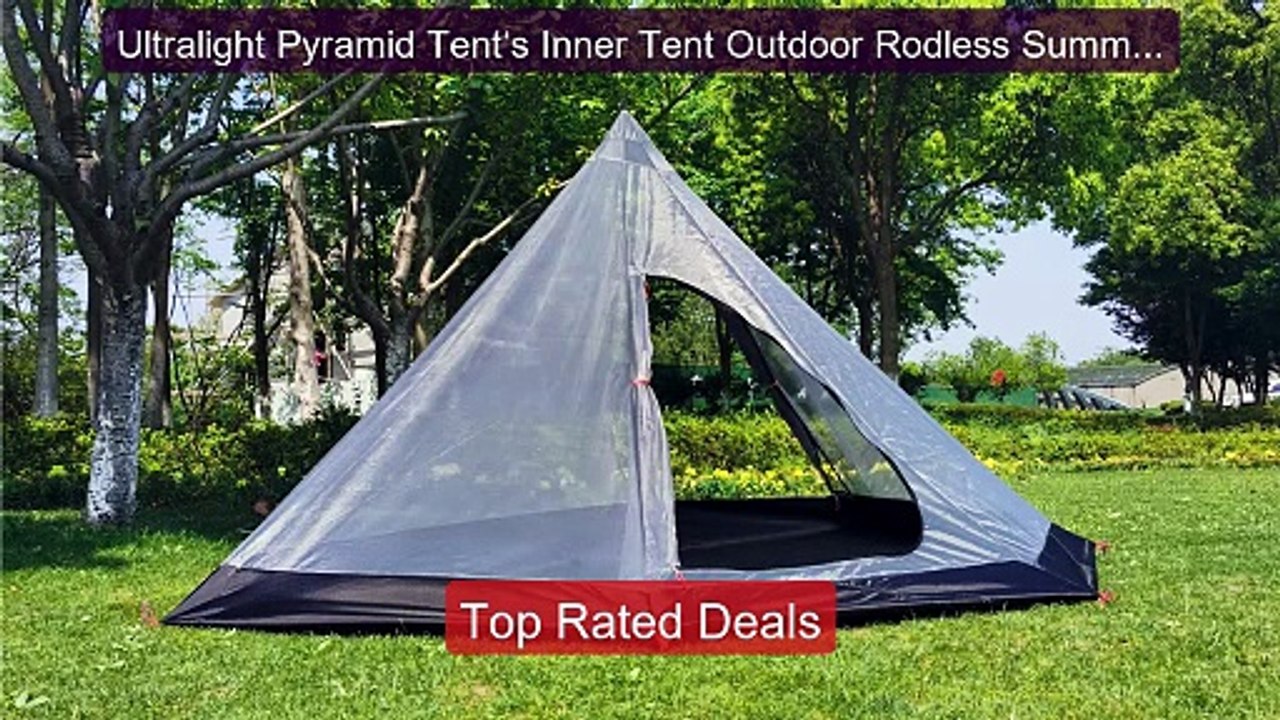 Ultralight Pyramid Tent‘s Inner Tent Outdoor Rodless Summer Me... -- Best Buy 2026 | Great Quality!