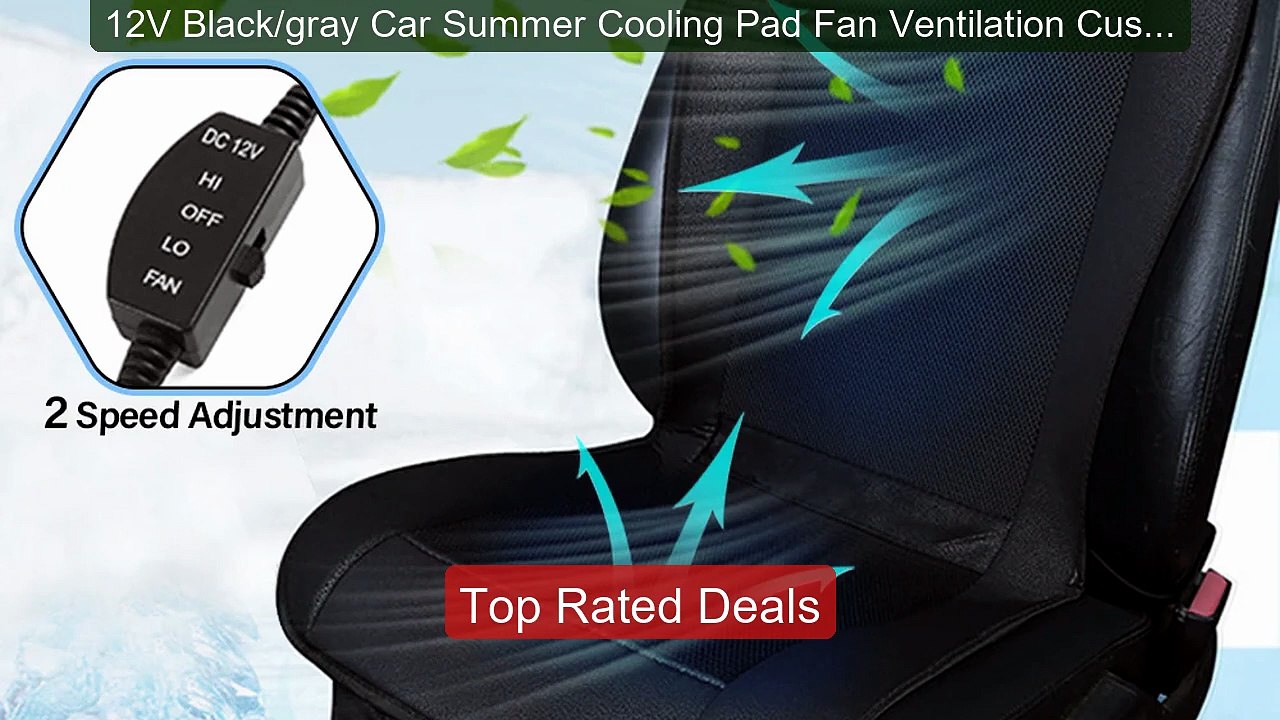 12V Black/gray Car Summer Cooling Pad Fan Ventilation Cushion Car ... -- Best Deal 2026 | Shop Now!