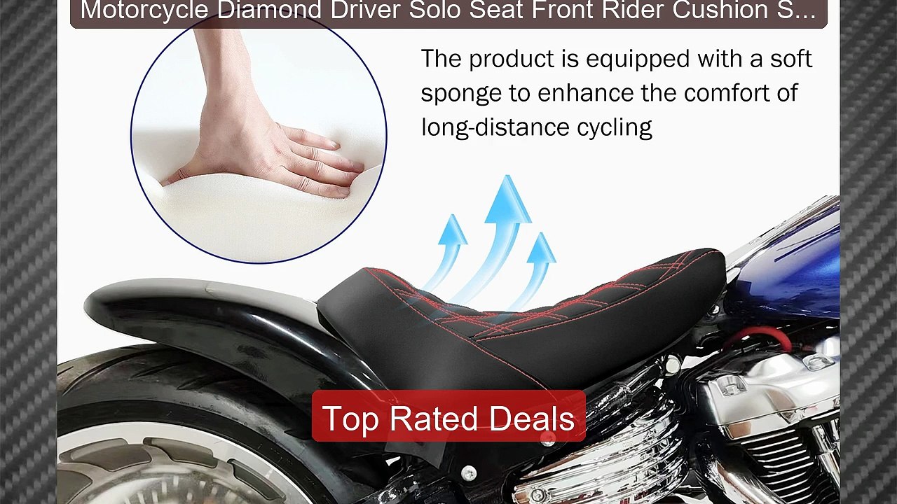 Motorcycle Diamond Driver Solo Seat Front Rider Cushion Seat For H... -- Best Deal 2026 | Shop Now!