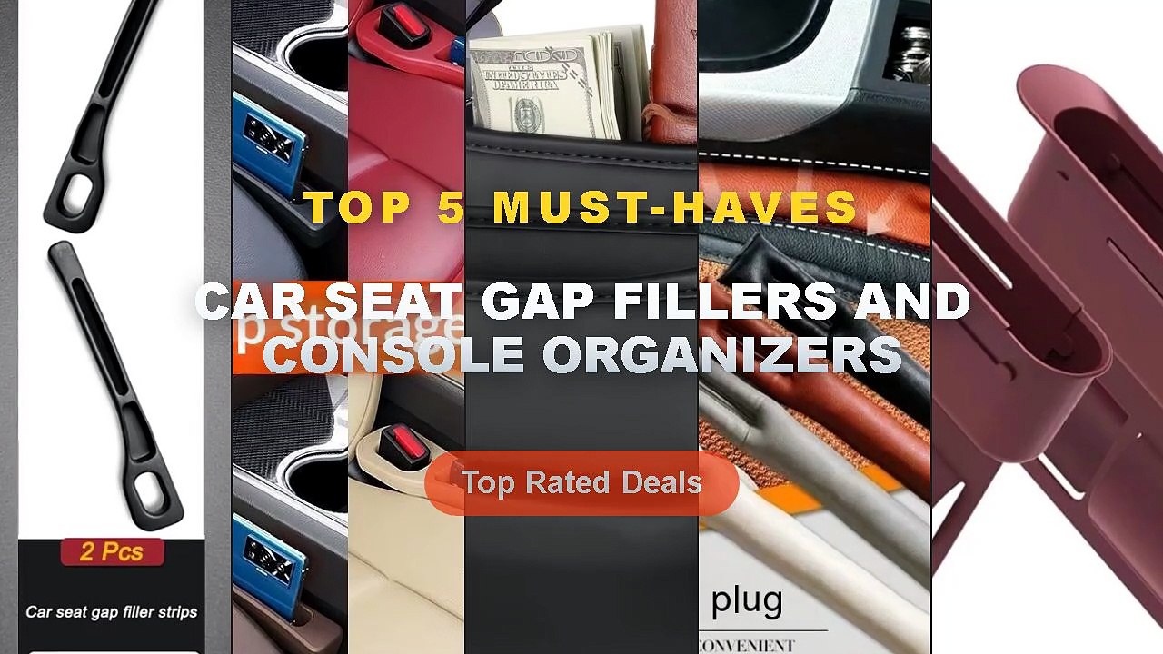 Amazing Car Seat Gap Fillers And Console Organizers You Need To See - Y4UA Car Gaps Filler Between Console Organizers Ga...