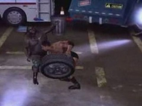 Mark henry Vs Batista parking lot svr 08