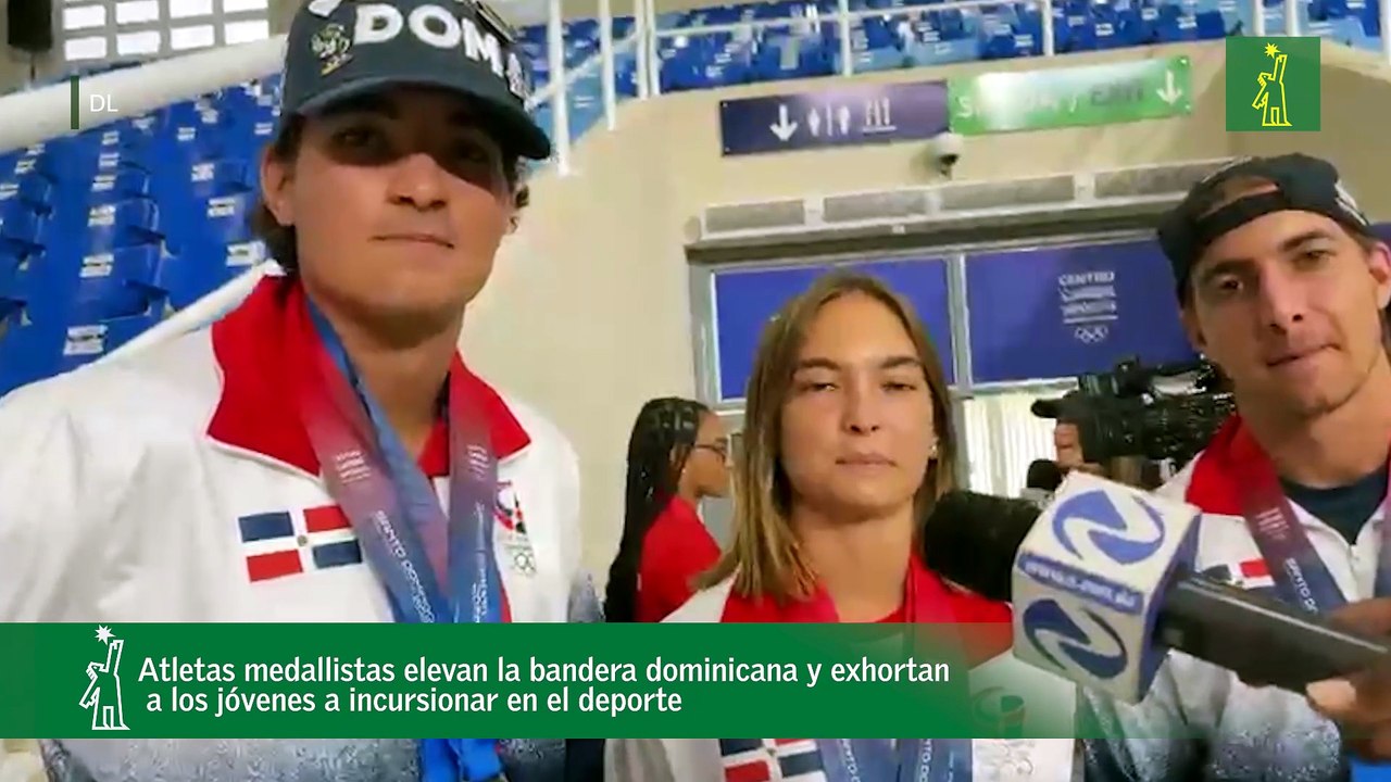 Atletas medallistas elevan la bandera dominicana y exhortan a los jóvenes a incursionar en el deporte