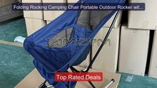 Folding Rocking Camping Chair Portable Outdoor Rocker with High Bac... -- Top Rated 2026 | Buy Now!