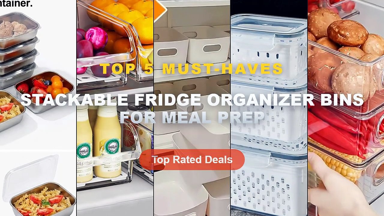 Don't Buy Stackable Fridge Organizer Bins For Meal Prep Before Watching This!