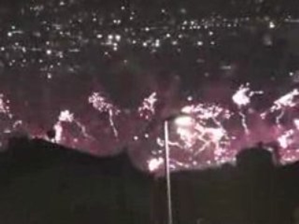 Feu d'artifice du 14 Juillet 2008 - partie 1 sur 3