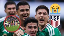 Estados Unidos permanece en el campo en medio de la premiación de México