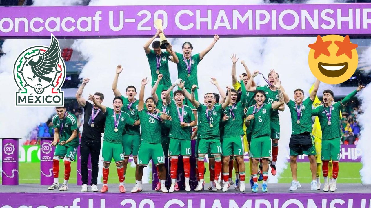 Selección Mexicana sub 20 levanta trofeo en el...