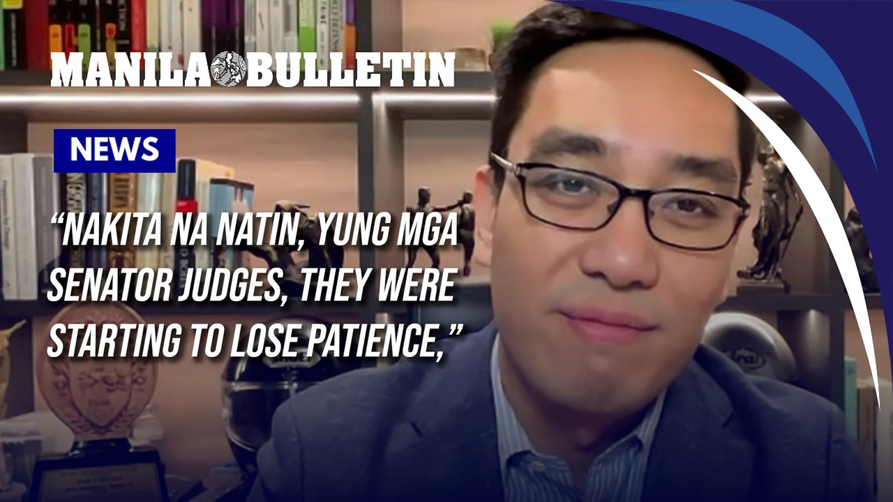 Tolosa blames VP Sara defense for 'slowing down' impeachment trial
