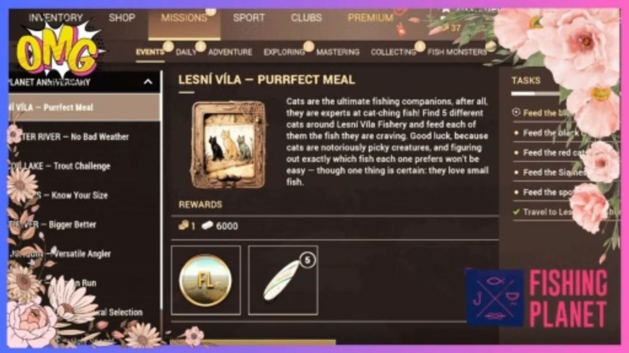How to complete Purrfect Meal mission at Lesni Vila | Fishing Planet Anniversary | Fishing Planet