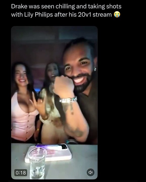 Drake & Lily Phillips’ Unexpected Moment 😳😂 | Viral Clip