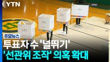 투표 끝났는데 투표자 수 '널뛰기'...조작 의혹 확산 / YTN