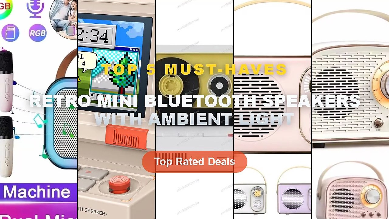 Don't Buy Retro Mini Bluetooth Speakers With Am...