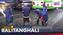 Bahagi ng Taft Avenue, binaha; mga baradong drainage, binungkal ng mga taga-Manila Engineering Department | Balitanghali