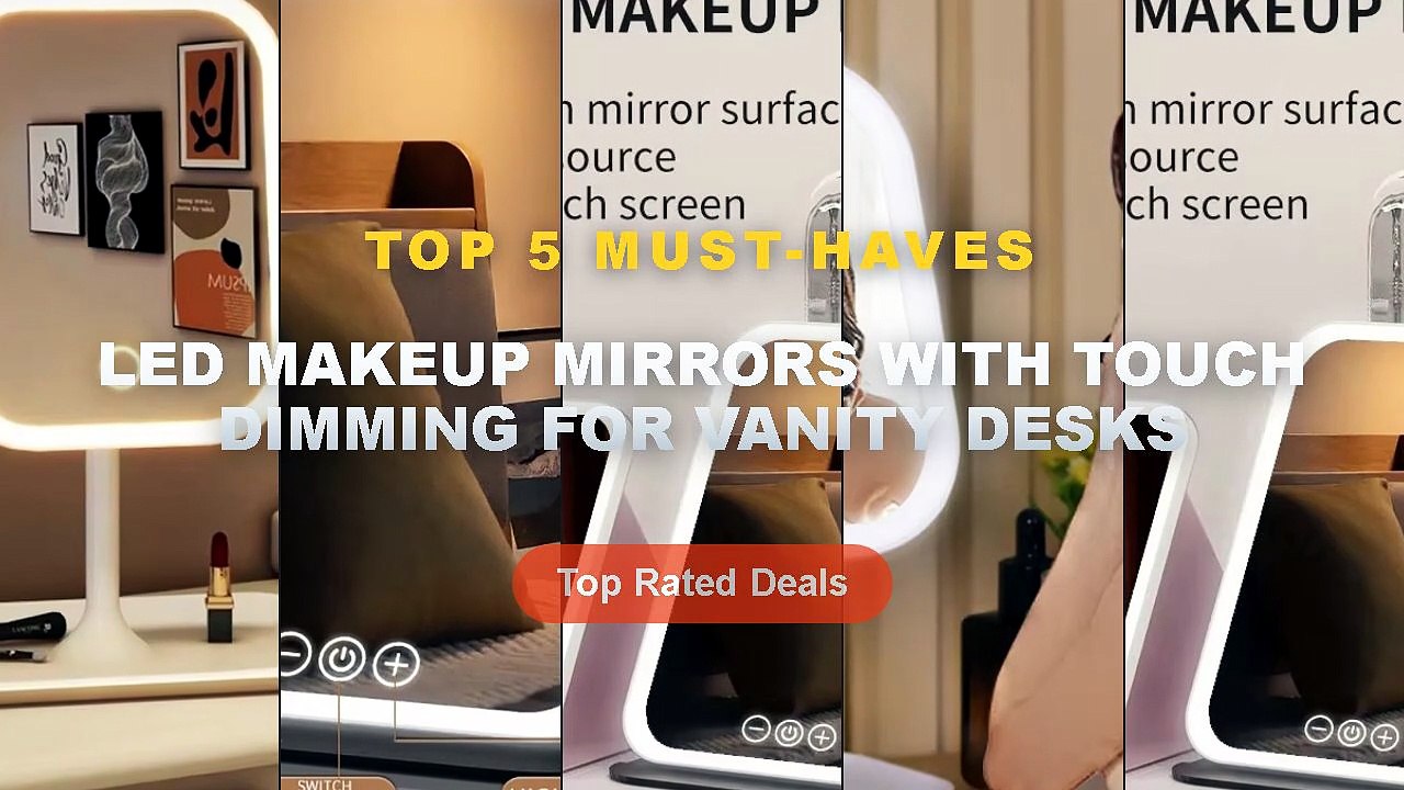 Best LED Makeup Mirrors With Touch Dimming For Vanity Desks on AliExpress | Review