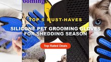 Don't Buy Silicone Pet Grooming Gloves For Shedding Season Before Watching This! - Pet Hair Remover Gloves Cat Dog Massa...