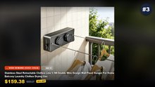 Amazing Retractable Clothesline Racks For Balcony Drying You Need To See - Indoor Retractable Clothesline Balcony Laundr...