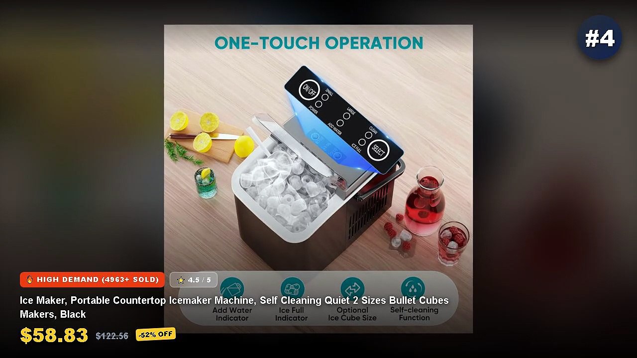 Mini Portable Ice Makers For Countertops: Top 5...