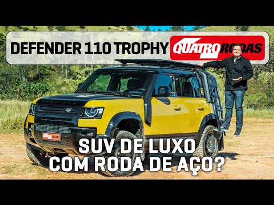 Defender 110 Trophy é jipão DIESEL HÍBRIDO de R$ 900.000 que não tem MEDO DE LAMA