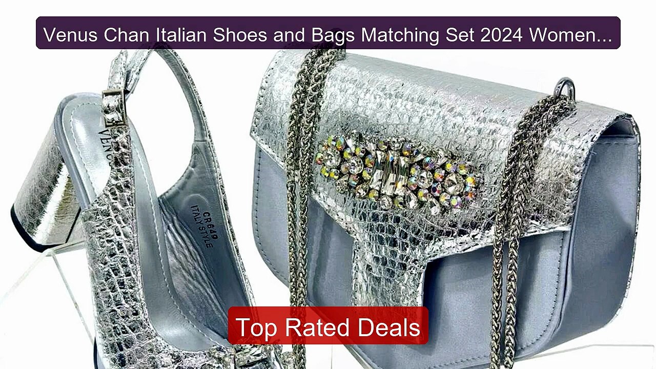 Venus Chan Italian Shoes and Bags Matching Set 2024 Women Heel... -- Hot Deal 2026 | Limited Offer!