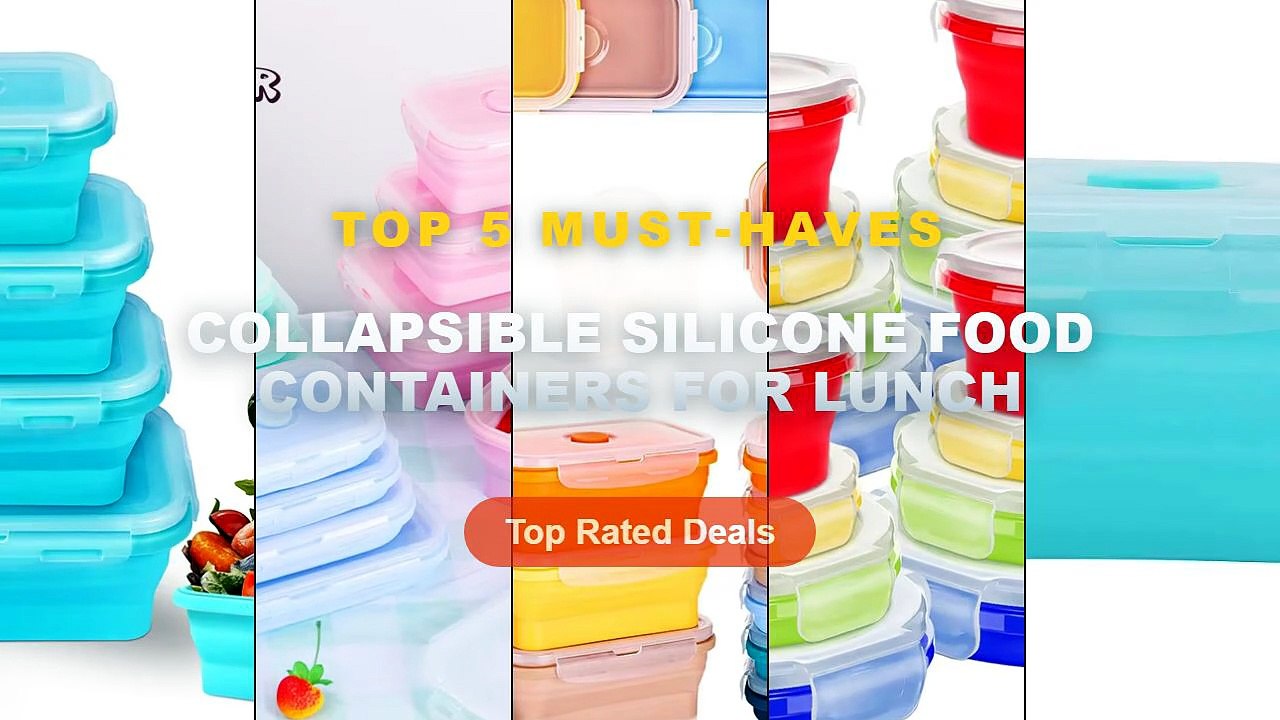 Best Collapsible Silicone Food Containers For Lunch on AliExpress | Review