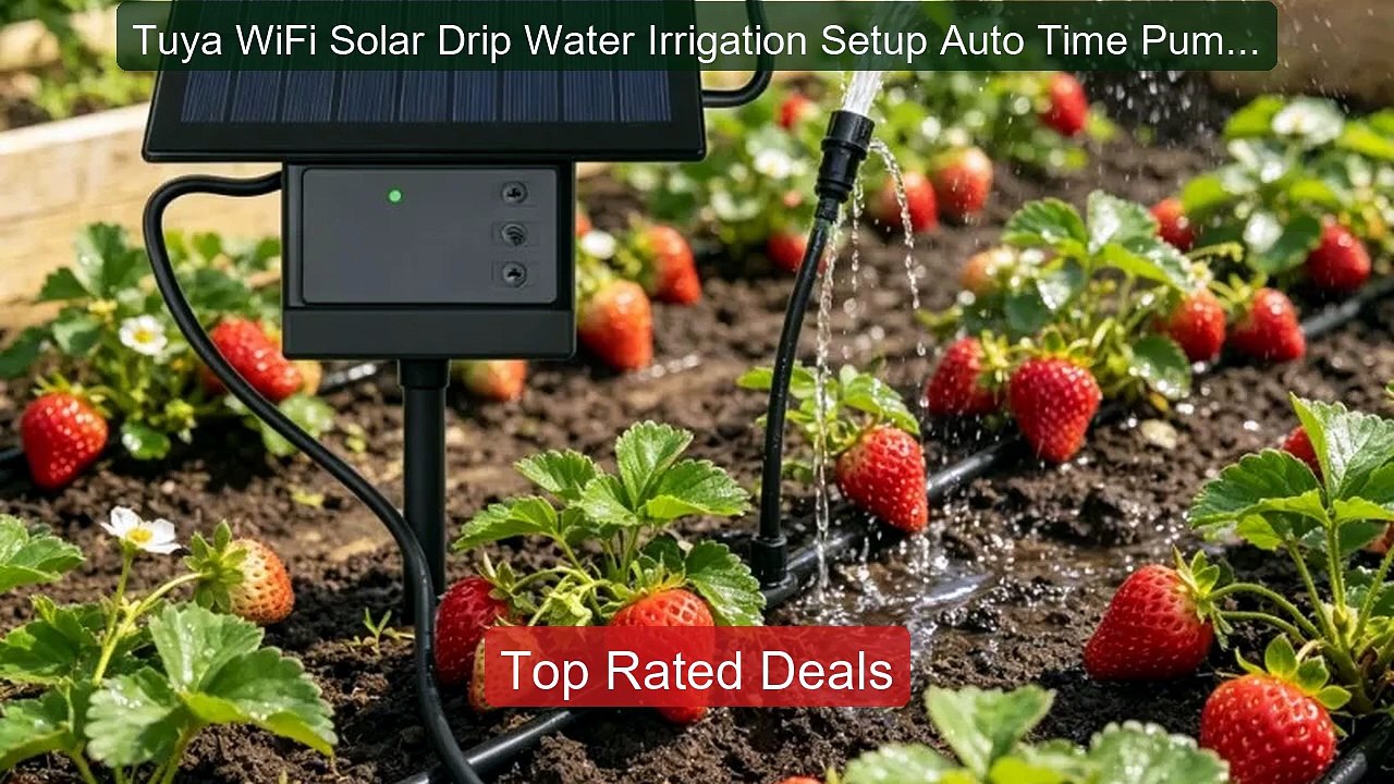 Tuya WiFi Solar Drip Water Irrigation Setup Auto Time Pump Law... -- Best Buy 2026 | Great Quality!