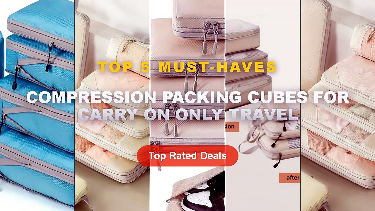 Top 5 Best Compression Packing Cubes For Carry On Only Travel (Must Have!)