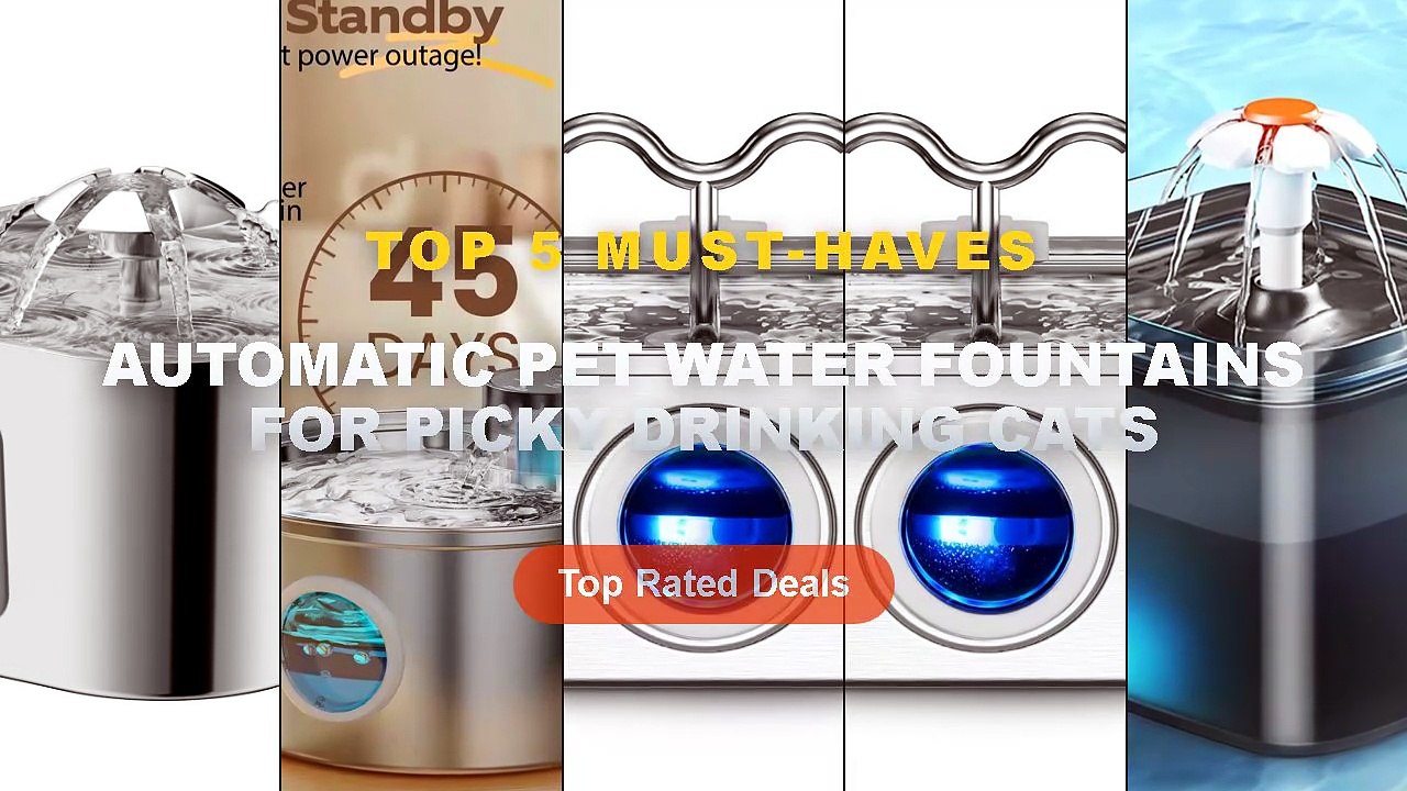 Amazing Automatic Pet Water Fountains For Picky...