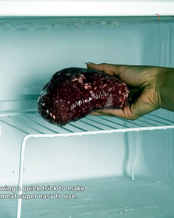 Mince meat made easy, even when frozen solid 🥩🧊