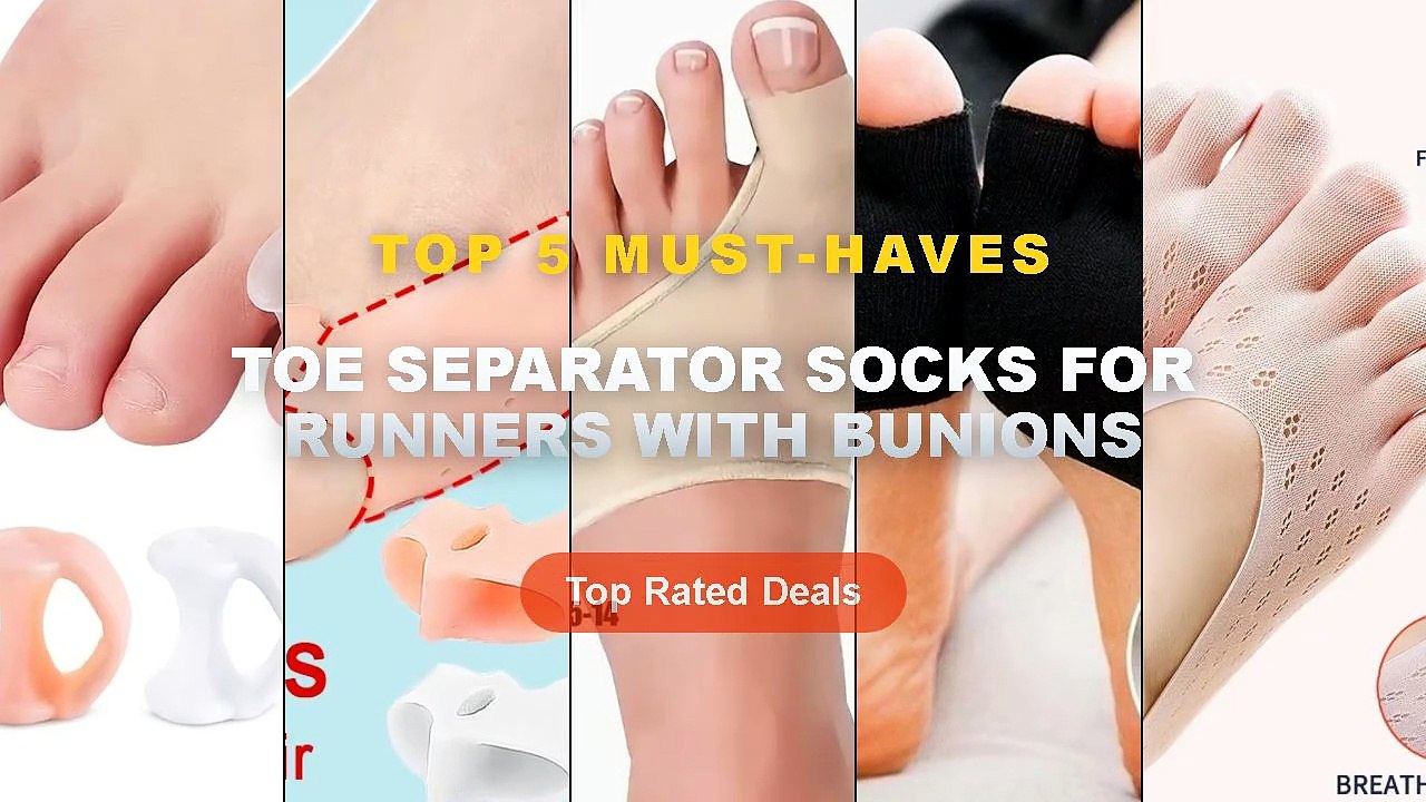 Best Toe Separator Socks For Runners With Bunio...