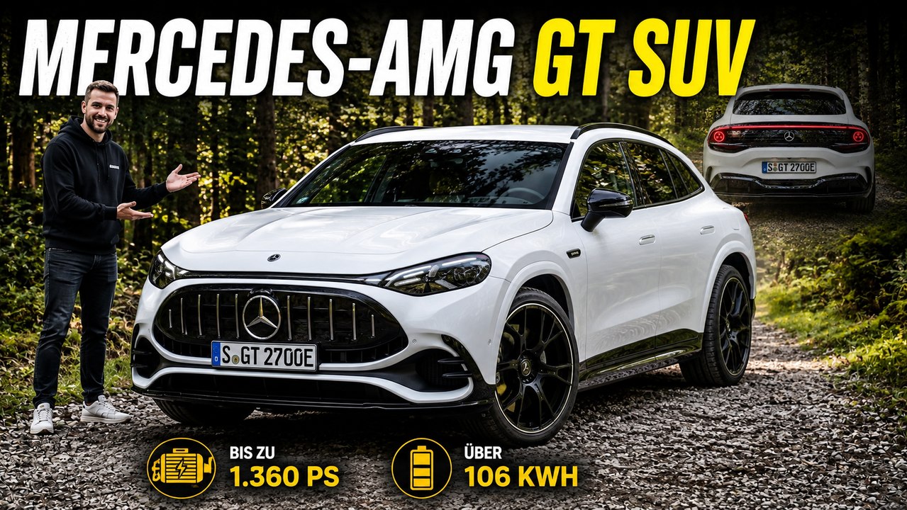 2027 Mercedes-AMG GT SUV: Elektro-Power mit bis zu 1.360 PS im Check