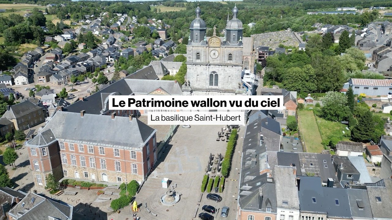 Le Patrimoine wallon vu du ciel: la basilique Saint-Hubert