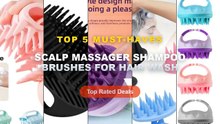 Cheap & Best Scalp Massager Shampoo Brushes For Hair Wash Unboxing & Review - Shampoo Head Scalp Massage Brush Silicone ...