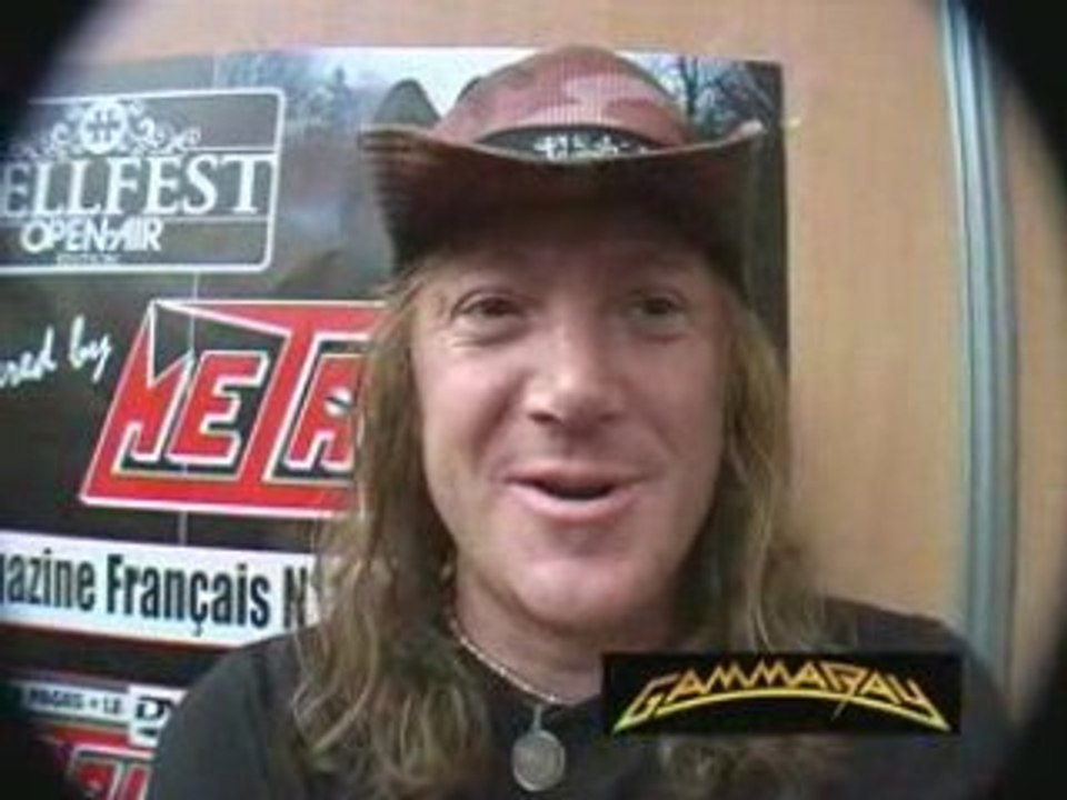 Kaï of Gamma Ray in Hellfest 2008-Why are you creative?