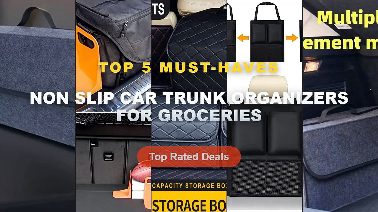 Cheap & Best Non Slip Car Trunk Organizers For Groceries Unboxing & Review - Car Storage Bag Car Trunk soft Organizer Fe...
