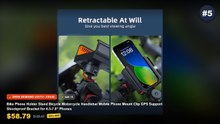 Top 5 Best Folding Bike Phone Mounts For Cycling Navigation (Must Have!) - Adjustable 360° Rotating Waterproof Anti Shoc...