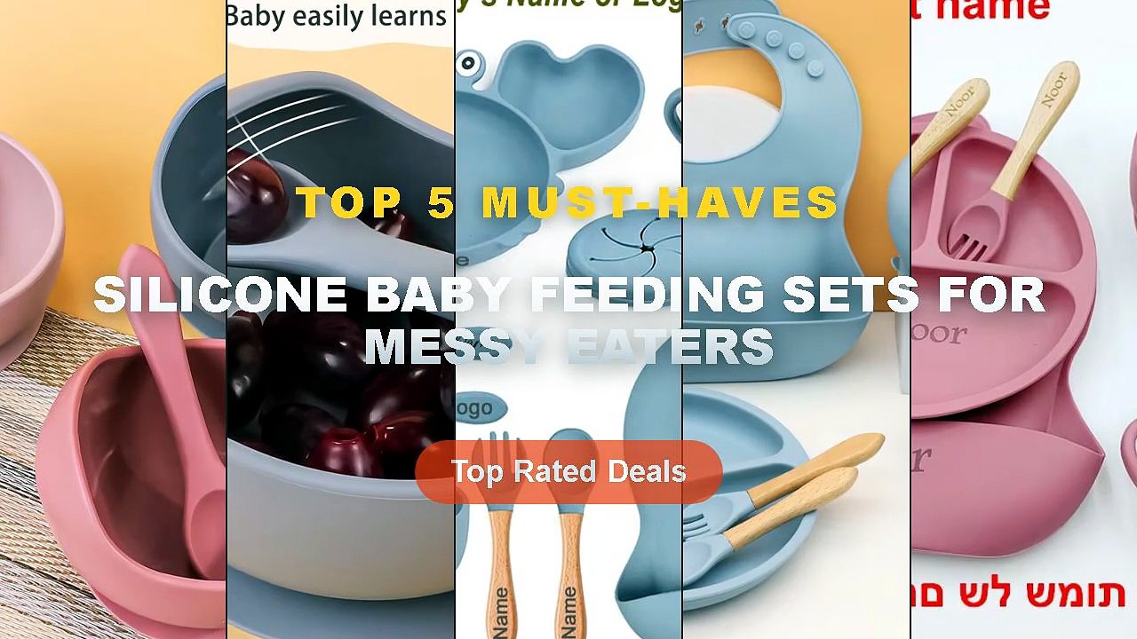Top 5 Best Silicone Baby Feeding Sets For Messy...