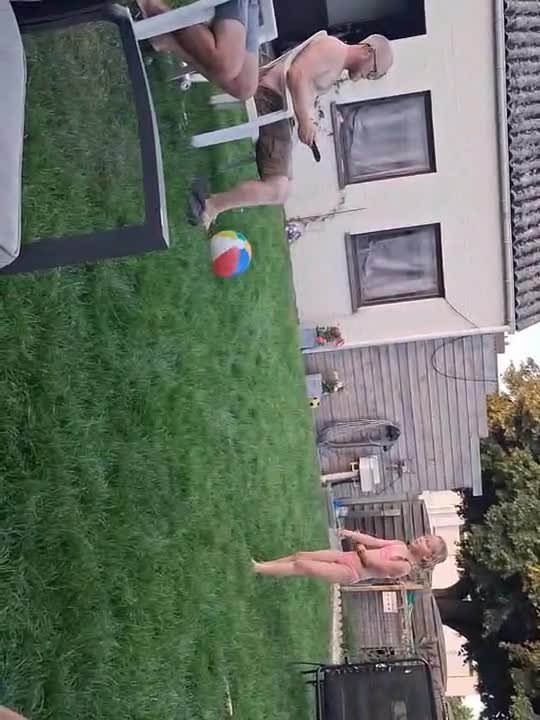 Girl Accidentally Kicks Ball Into Dad's Face