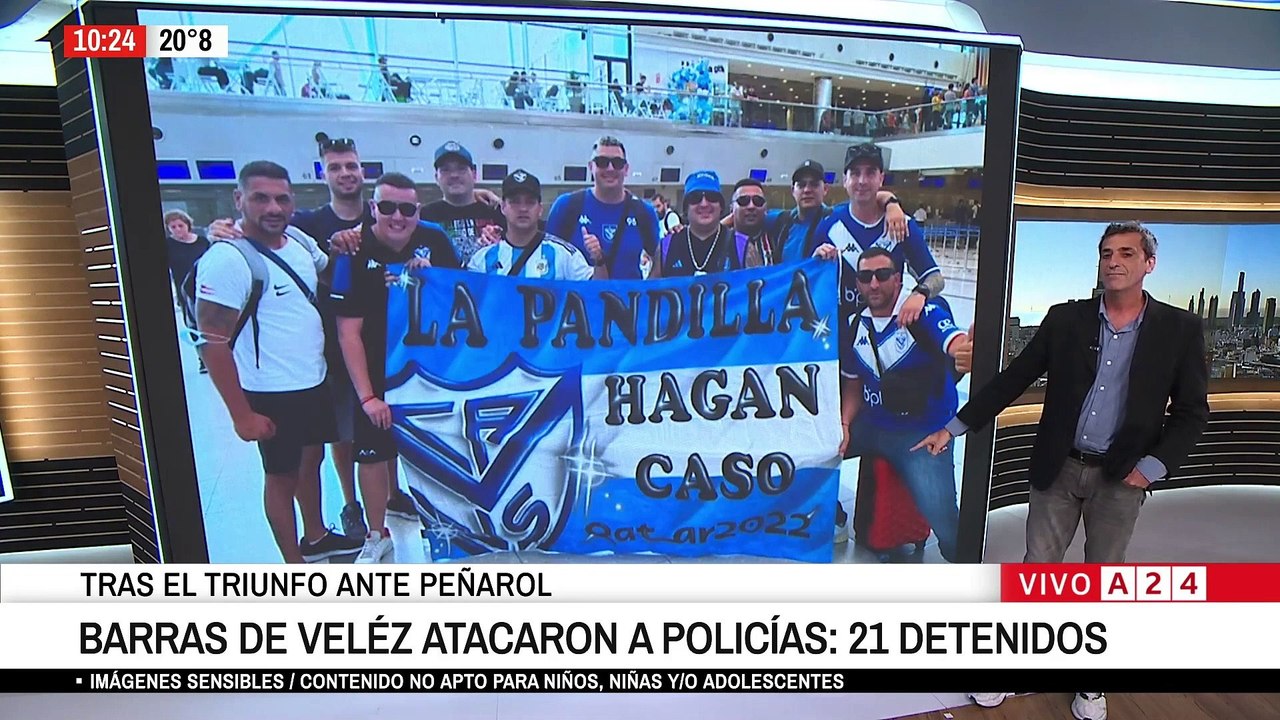 🚨 BATALLA CAMPAL ENTRE BARRAS DE VÉLEZ  Y POLICÍAS QUE JUGABAN UN PARTIDO DE FÚTBOL