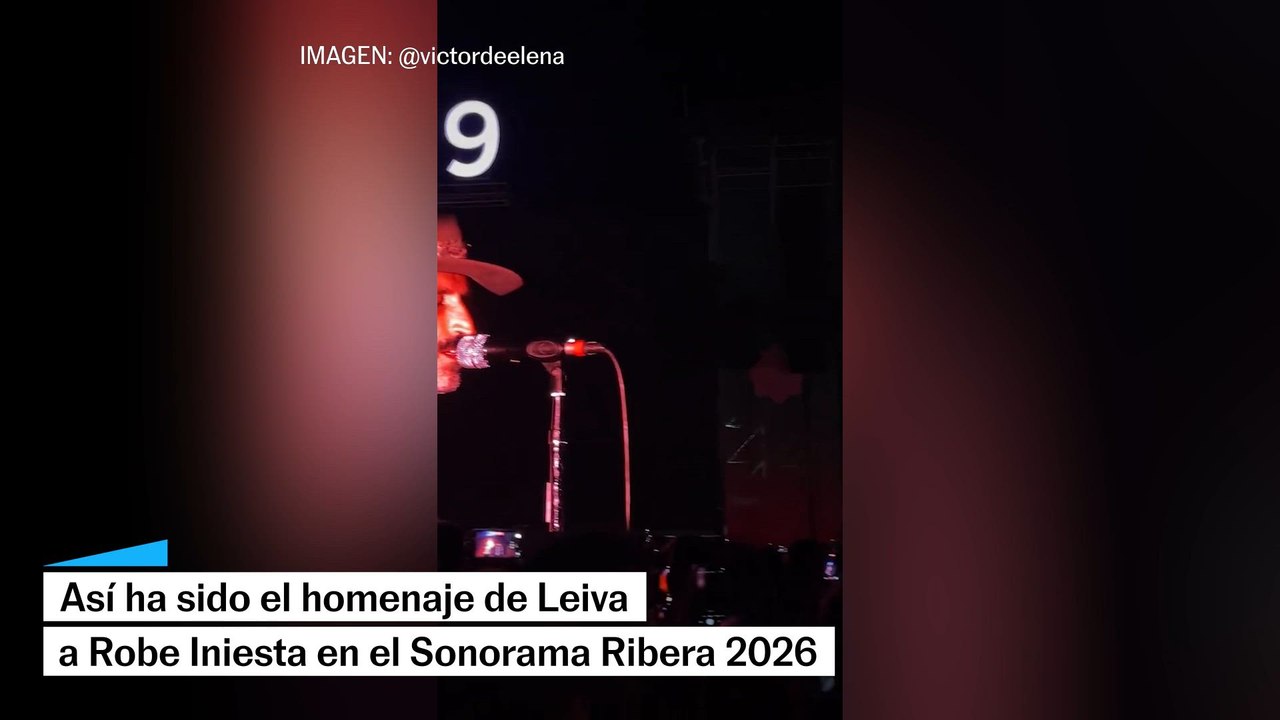 Leiva homenajea a Robe en el Sonorama cantando 'El hombre pájaro'