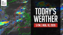 Today's Weather, 5 P.M. | Aug. 10, 2026