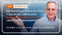 🔴 DIRECTO: Estrategias para ENTRAR y SALIR del mercado. Análisis de activos + Apertura de Seminarios