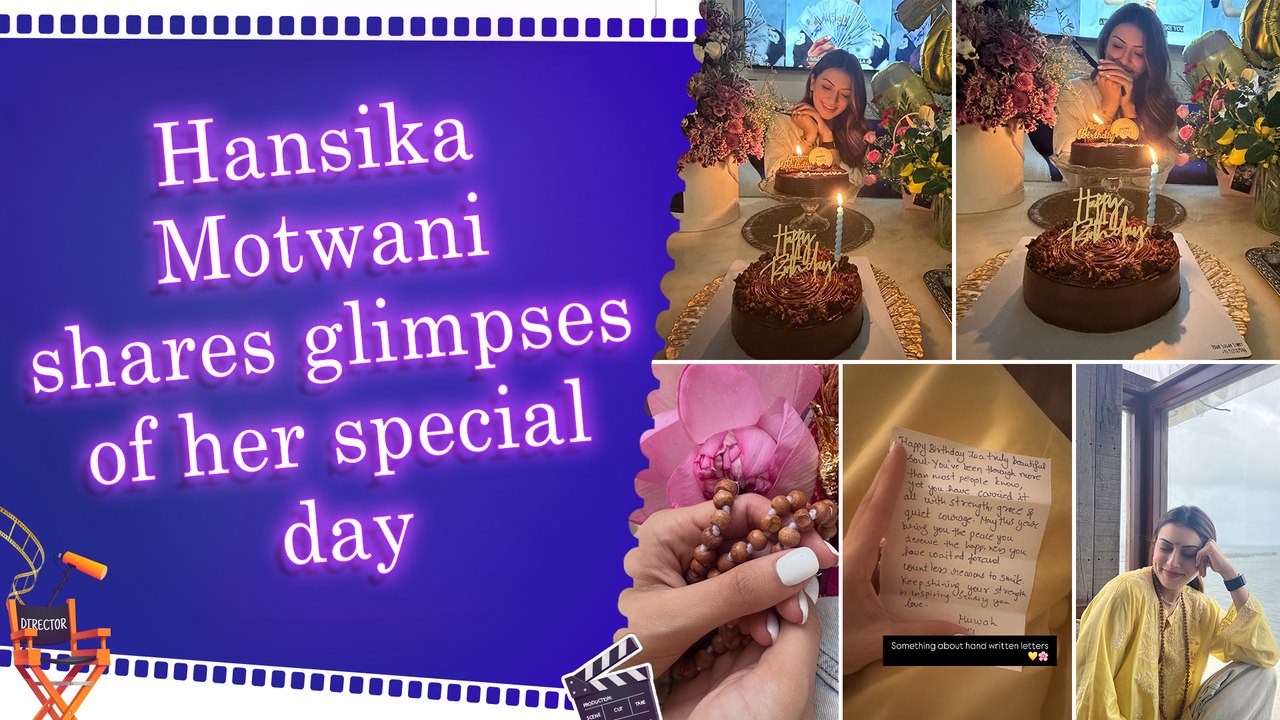 Hansika Motwani marks her birthday with temple visits, cake-cutting and special moments