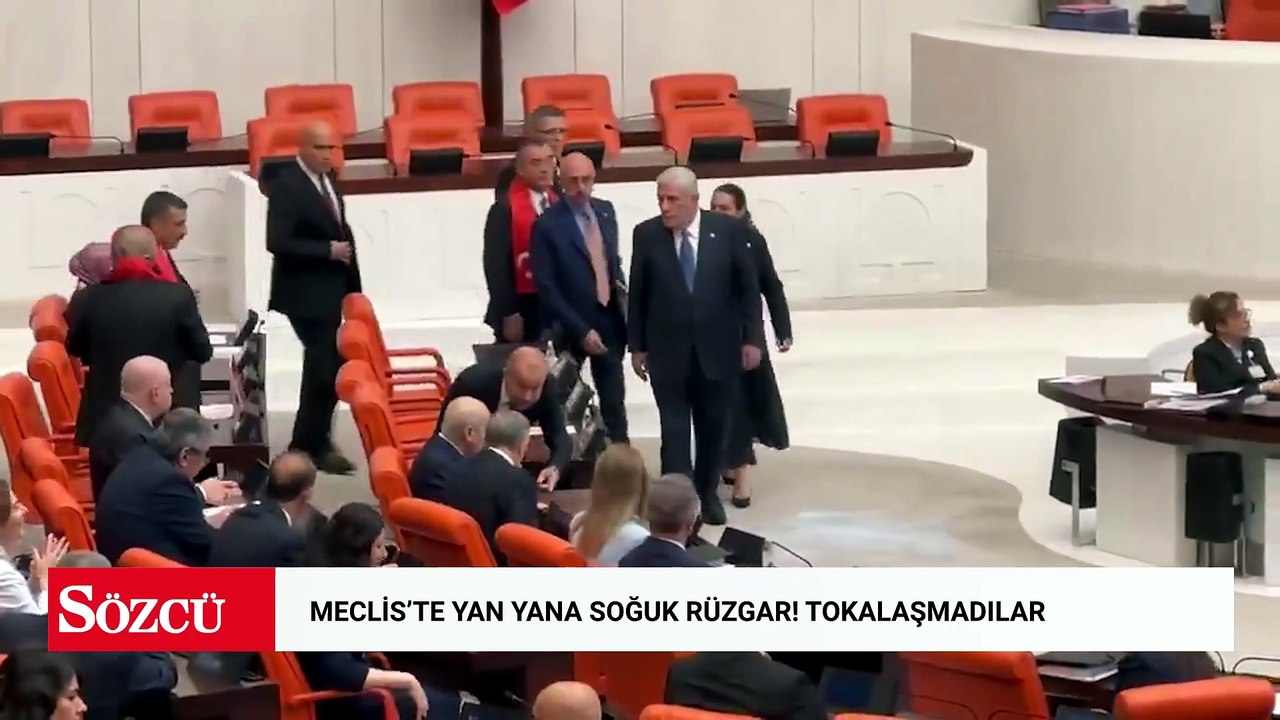 Meclis'te yan yana soğuk rüzgar! Tokalaşmadılar