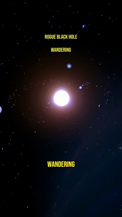 🤯 Rogue Black Hole Wandering! 🌌
