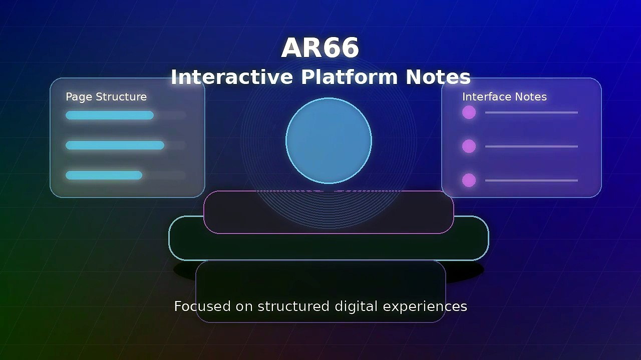 AR66 Visual Notes on Interactive Platform Structure