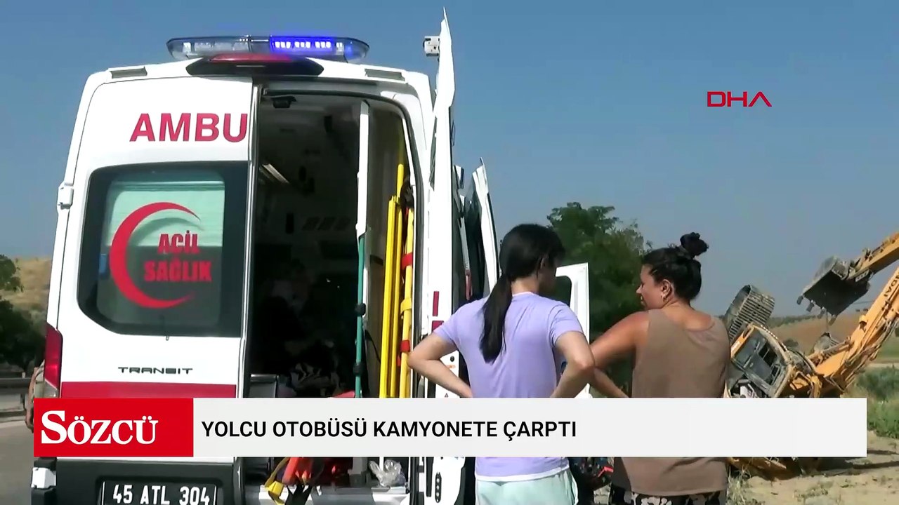 Yolcu otobüsü kamyonete çarptı; 1 ölü, 7 yaralı