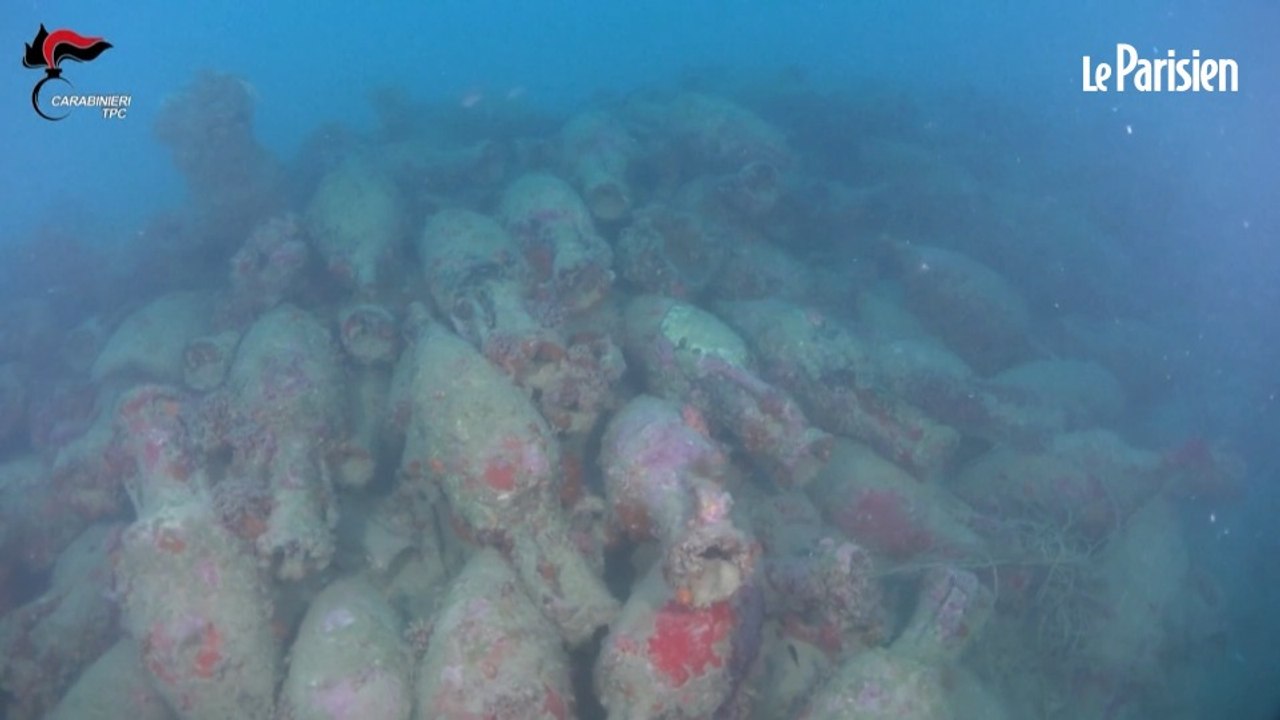 Une épave vieille de 2 100 ans chargée d’amphores découverte au large de la Sicile